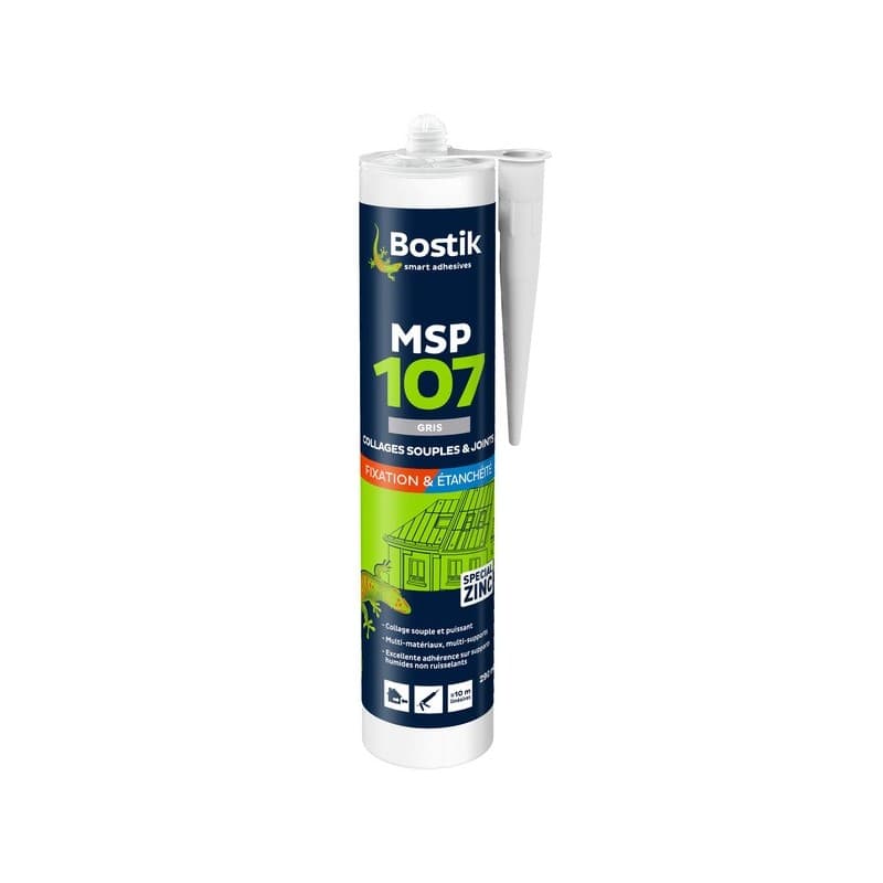 Mastic-colle ms polymères - msp 107 mastic colle ms 107 noir multi-supports noir manuelle ms polymère oui non 1 cartouche(s) de 290 millilitre(s) inté