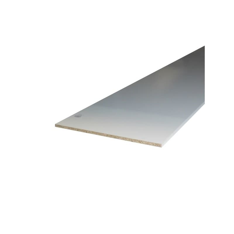 Tablettes mélaminées tablette 2 chants plaqués mélaminé blanc 18 / 300 1 barre(s) de 2.5 mètre(s) linéaire - sotrinbois
