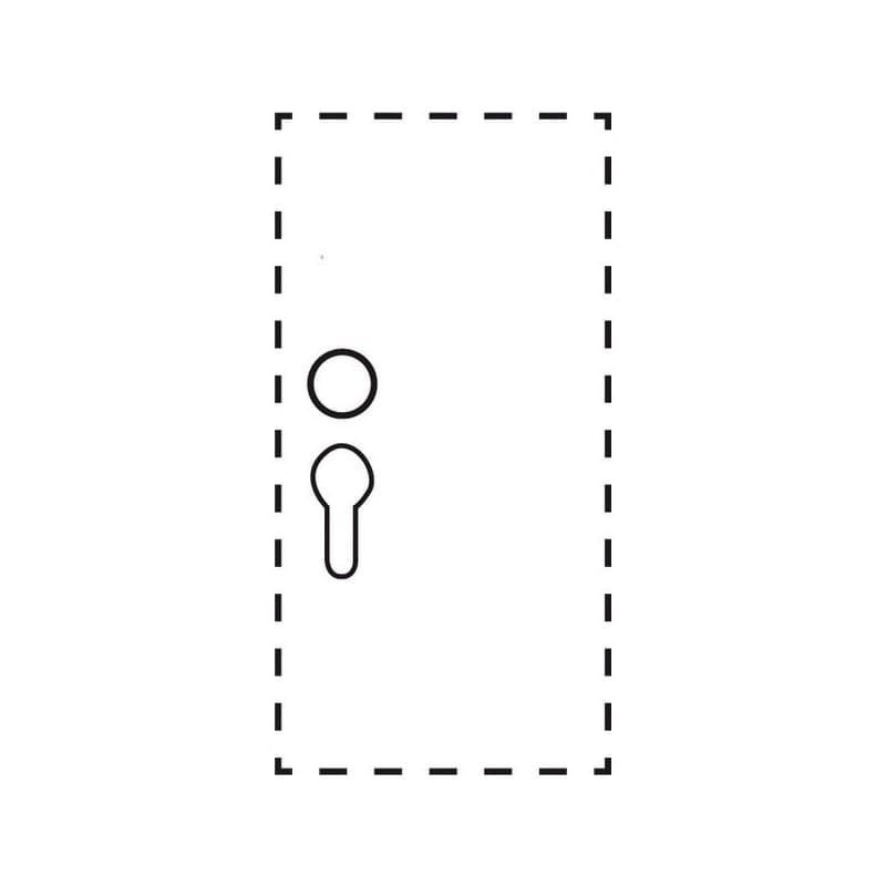 Plaques de poussée rectangulaires plaque rectang. alu. argent 300x150 ép. 1mm adhés. bdc+clé i 1 pièce(s) - duval