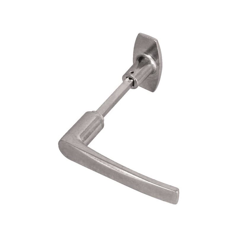 Boutons et béquilles de chantier bouton/béquille carré 6x80 portée percé 4+4 trous alu. poli 1 paire(s) - duval