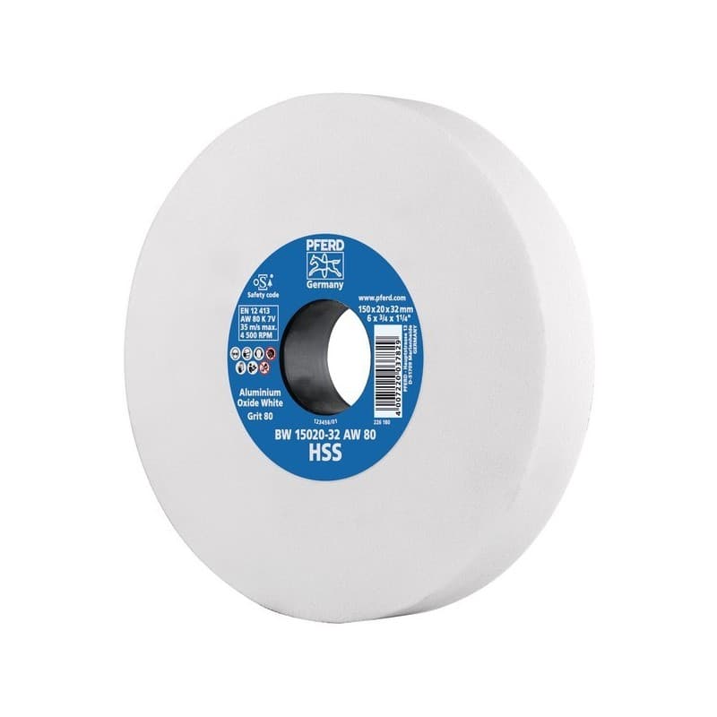 Meule pour touret hss meule touret 200x20x32 corindon supérieur 60m5v 1 60 carbure de silicium 200 mm 1 pièce(s) 20 mm - pferd