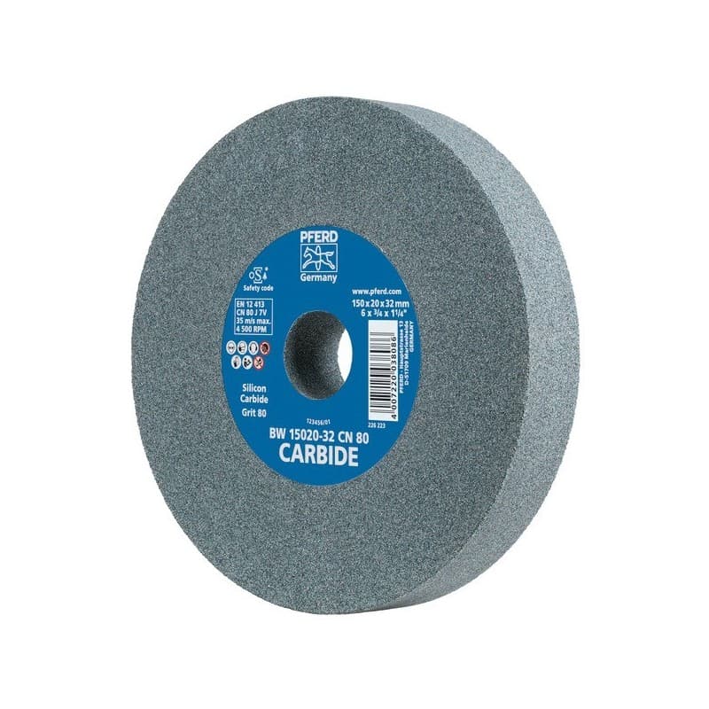 Meules pour tourets meule touret 200x20x32 carbure silicium gc 80j5v 80 carbure de silicium 200 mm 1 pièce(s) 20 mm - pferd
