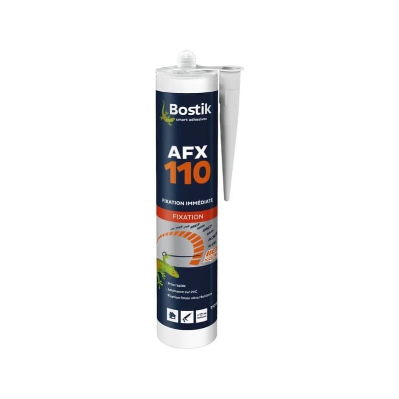 Mastic acrylique de fixation afx 10 pistolable pâte immédiate (colle contact instantanée) a base aqueuse vynilique mastic acrylique de fixation afx 10