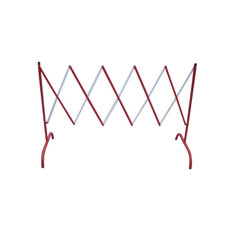 Barrière extensible acier 2.30 m rouge/blanc barrière extensible acier 2.30 m rouge/blanc 1 pièce(s) acier blanc, rouge 2.3 m 1.05 m - viso