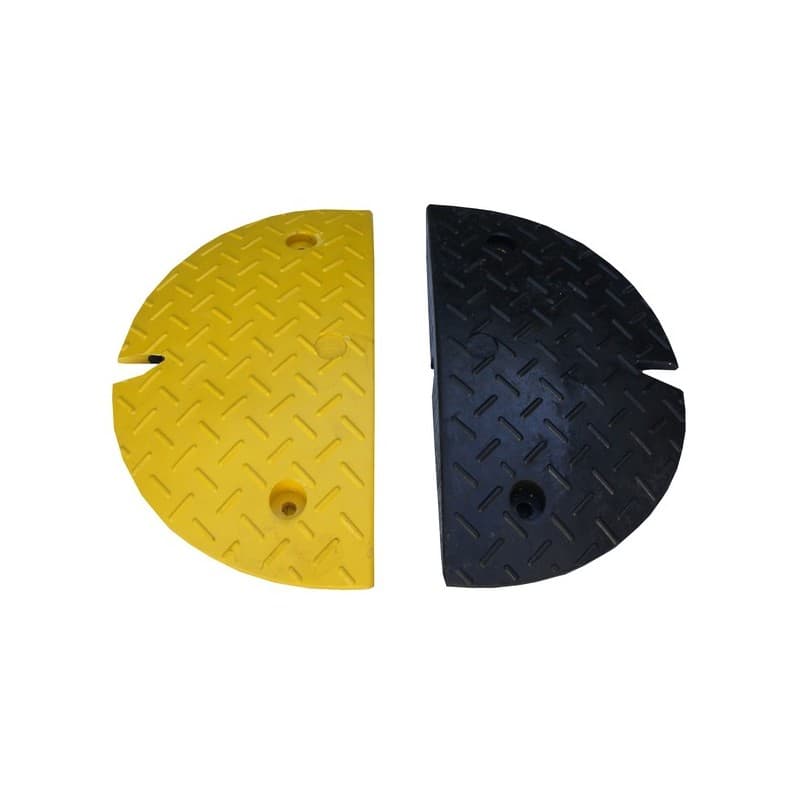 Ralentisseurs modulables tout trafic embouts 60 mm noir/jaune 1 lot(s) de 2 pièce(s) - viso