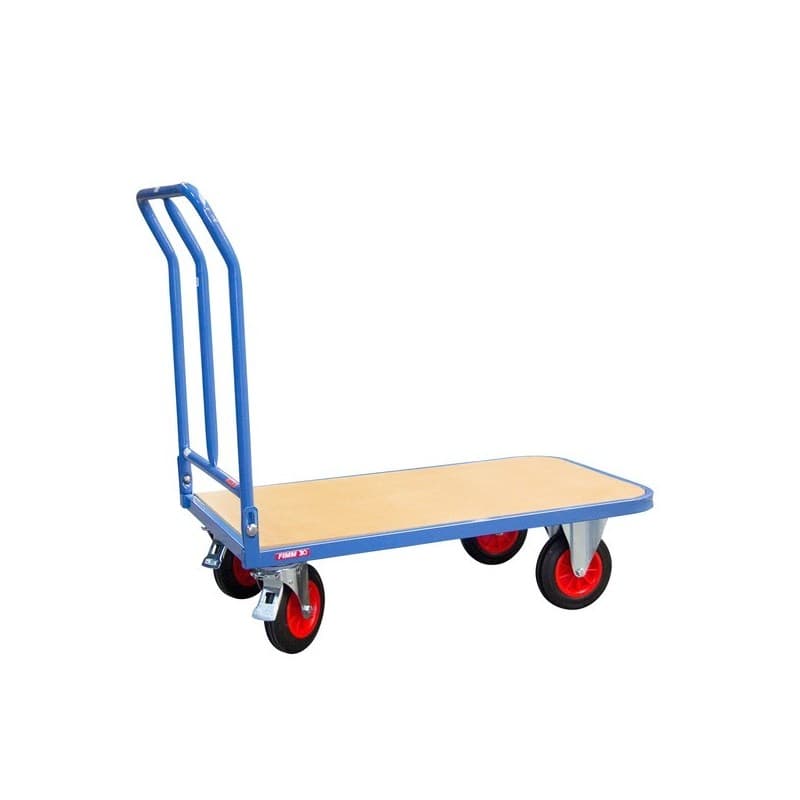 Chariot à dossier rabattable 400 kg 400 kg chariot à dossier rabattable 400 kg 560 mm 1 pièce(s) 1030 mm 1000 mm caoutchouc repliable acier, bois 610