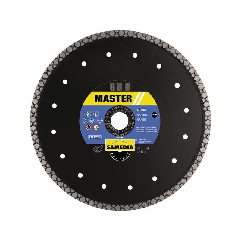 Disques diamant acier/fonte master gbh acier, béton et matériaux 125 mm 7 mm disque diamant acier master acier gbh 125 x 22.2 x 7 1 pièce(s) 10 22.23