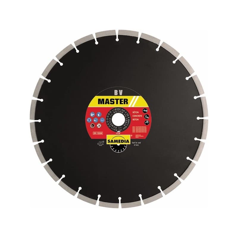 Disque diamant master bv disque diamant master bv 115 x 22.2 x 13 béton et matériaux 10 mm 115 mm 1 pièce(s) 8 22.23 mm - samedia