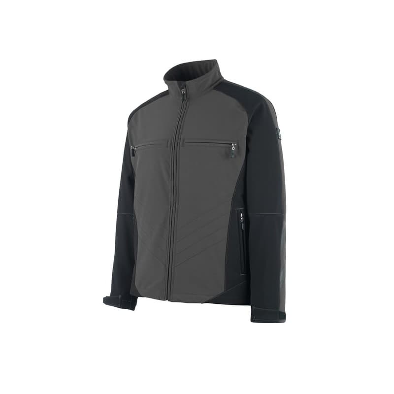 Veste softshell dresden veste softshell dresden anthracite/noir txs entre 4 et 6 softshell 300 - 400 g polyester xs 1 pièce(s) gris, noir - mascot