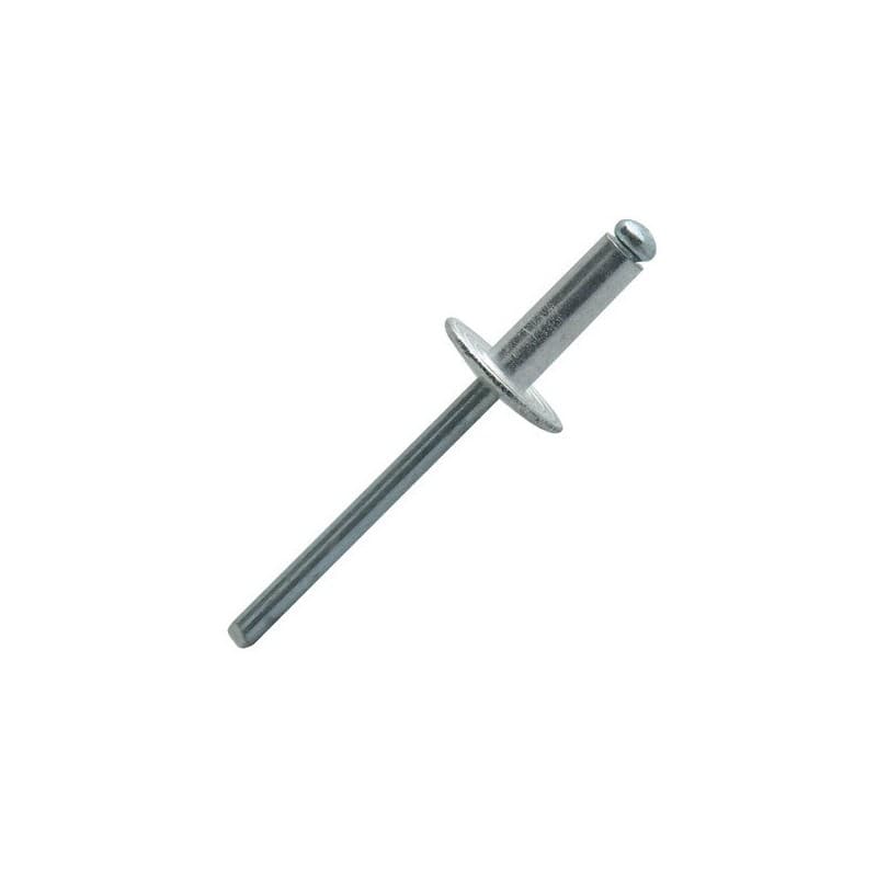 Rivet tête large - alu/acier rivet standard tête plate large alu/acier ø 4,8 x 10 mm 10 mm din 7337 standard large 4.8 mm 1 boîte(s) de 250 pièce(s) 4