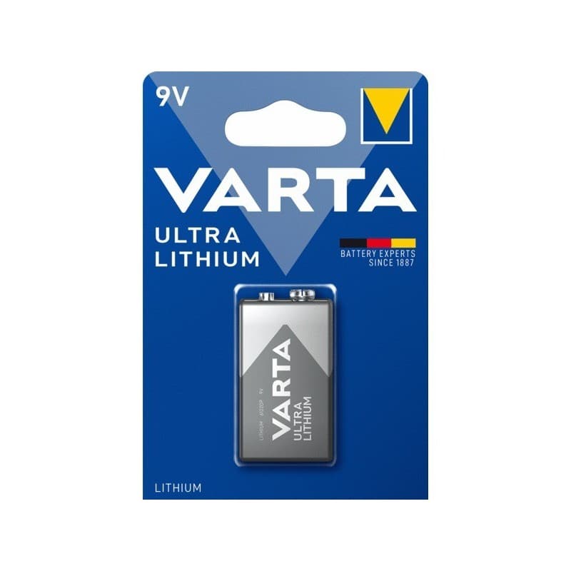 Piles lithium pro lithium pile lithium pro lithium 9v lithium 9v 1 pièce(s) - varta