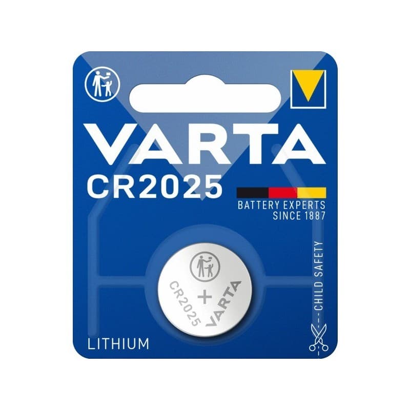 Piles lithium electronics pile lithium bouton electronics cr2025 lithium cr2025 1 pièce(s) - varta