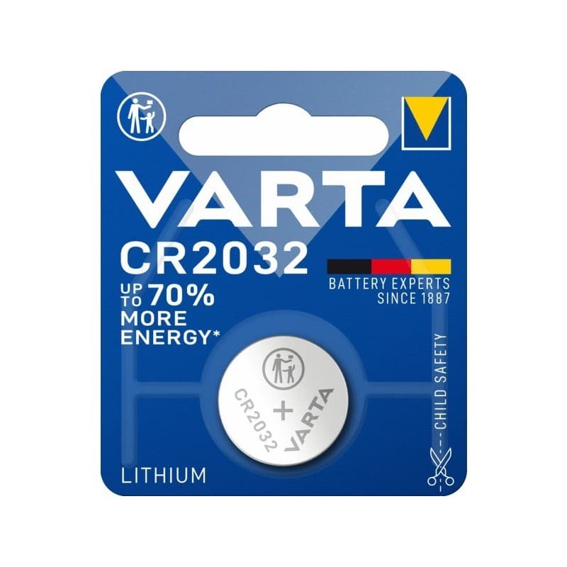 Piles lithium electronics pile lithium bouton electronics cr2032 lithium cr2032 1 pièce(s) - varta