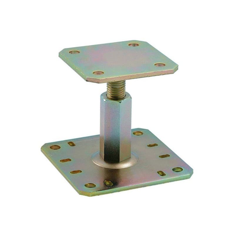 Pied de poteau réglable - acier 1 pièce(s) pied de poteau réglable de 100 à 150 mm électro-zinguée - simpson strong tie