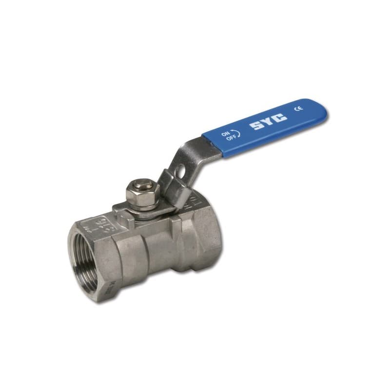 Vanne à sphère - 1 pièce vanne à sphère 1 1/4- 1 pièce 316l 1 pièce(s) femelle / femelle 33/42 (1"1/4) plate - atusa france eurl.