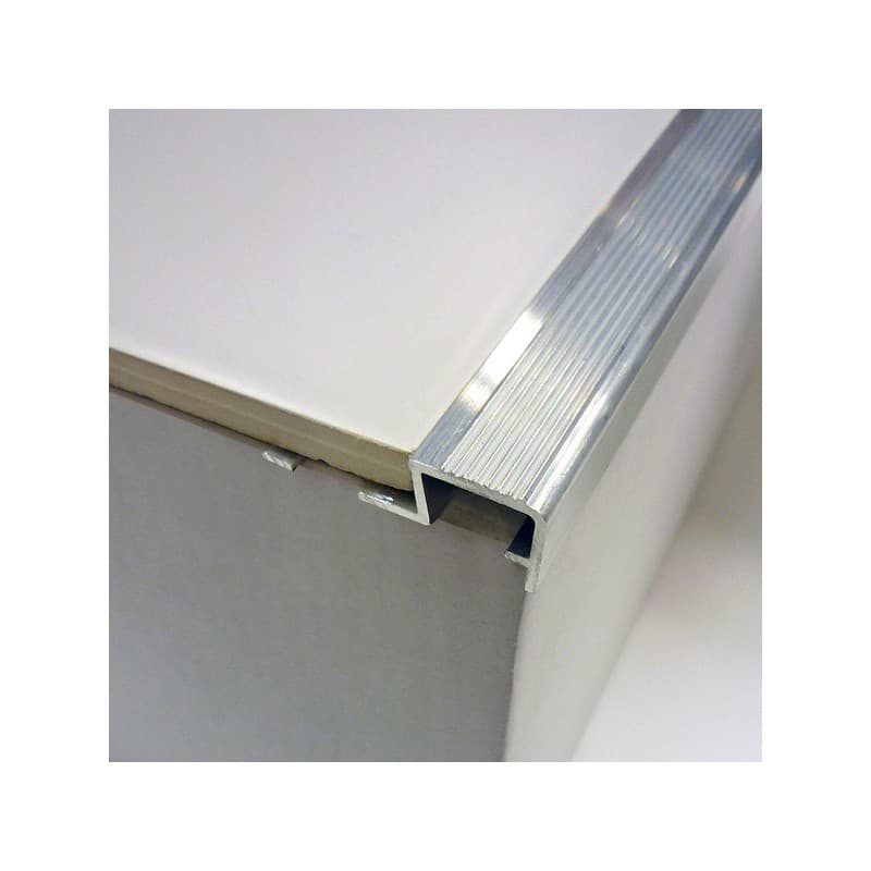 Nez de marche déco 60v alu brut 10/250 nez de marche déco 60v alu brut 10/250 1 pièce(s) - dinac