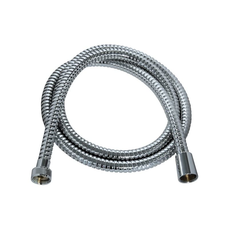 Flexible - inox chromé / double agrafage flexible inox chromé double agrafage anti-torsion 1m50 1 pièce(s) inox 15/21 (1/2") 1.5 m - edouard rousseau
