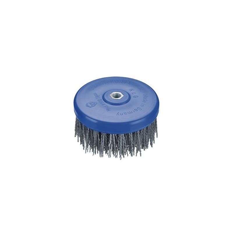 Brosses coupes brosse plateau à égrener ø130 m14 abrasif gr.60 (t.50) 1 pièce(s) 130 mm ondulé nylon sans coupe - osborn