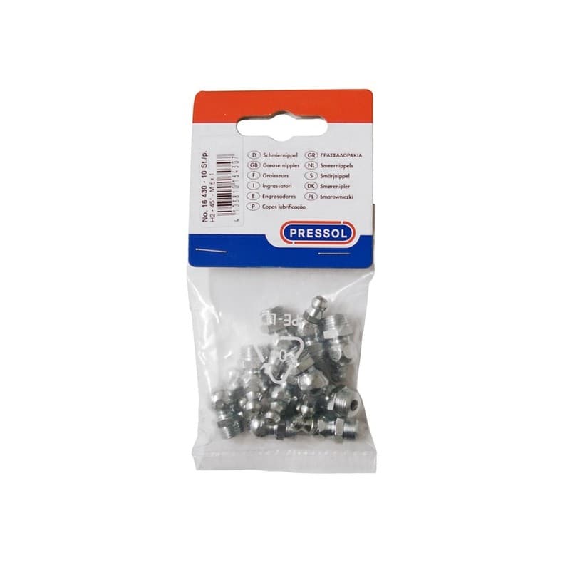 Graisseurs hydrauliques coudés 90° graisseur hydraulique 90° 10 x 100 1 sachet(s) de 5 pièce(s) - pressol