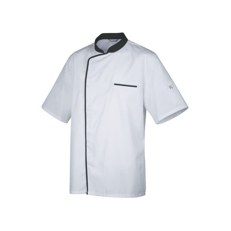 Vestes mixtes energy veste energy manches courtes blanc liseré noir t00 200 - 300 g entre 1 et 3 veste polyester / coton 1 pièce(s) blanc, noir - robu