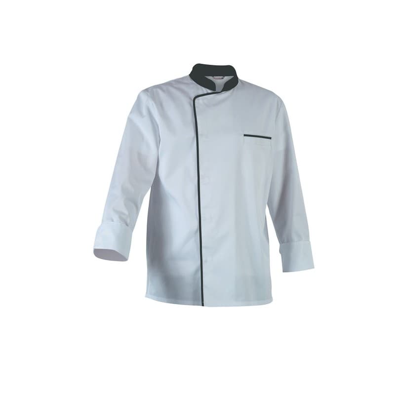 Vestes mixtes energy veste energy manches longues blanc liseré gris t0 200 - 300 g entre 1 et 3 veste polyester / coton 1 pièce(s) blanc, gris - robur