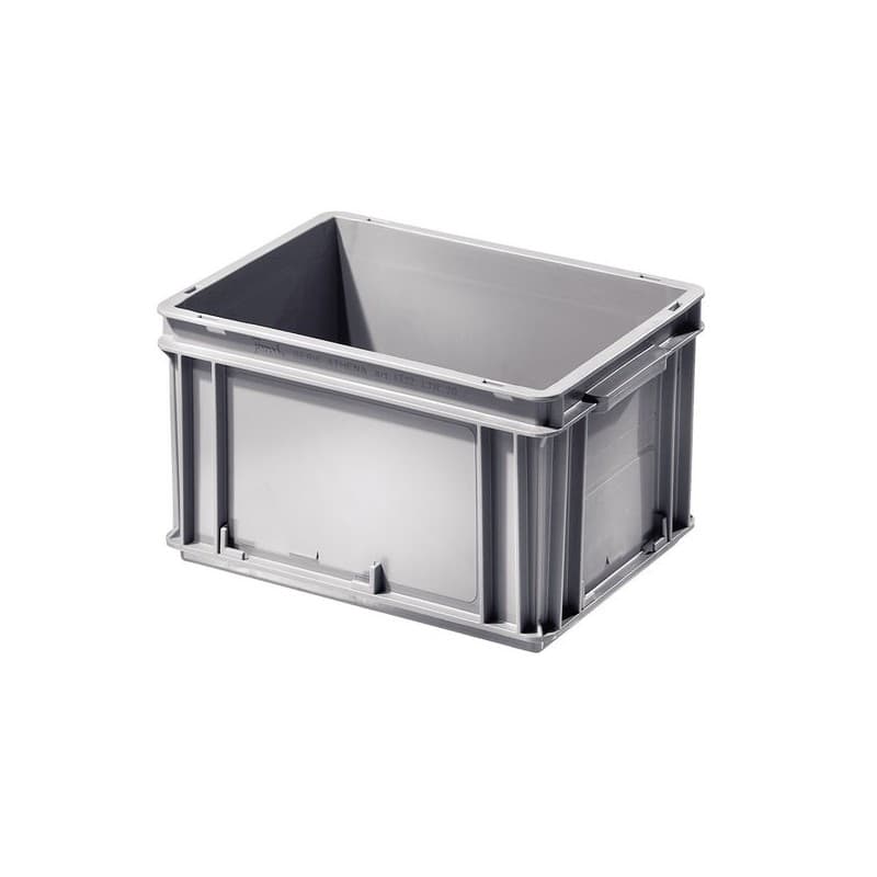 Caisse plastique en polypropylène caisse pleine 15 l, 400 x 300 x 170 mm gris 1 pièce(s) 300 mm 15 litre(s) 170 mm fermées pleine - setam