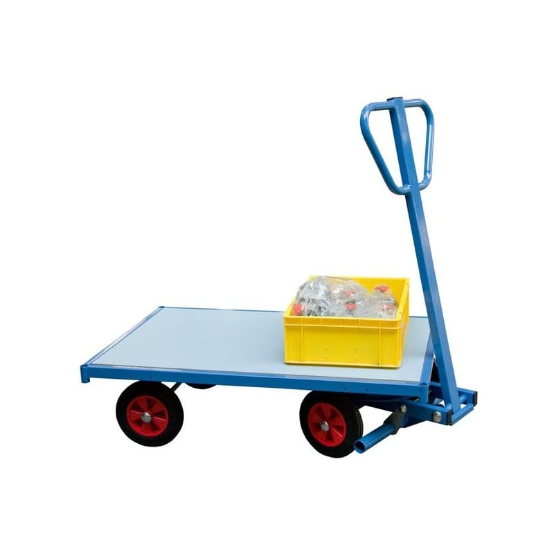 Remorque industrielle 500 kg 500 kg 54 kg 800 mm remorque industrielle 500 kg 1200 mm 1 pièce(s) acier fixe caoutchouc 1300 mm - fimm