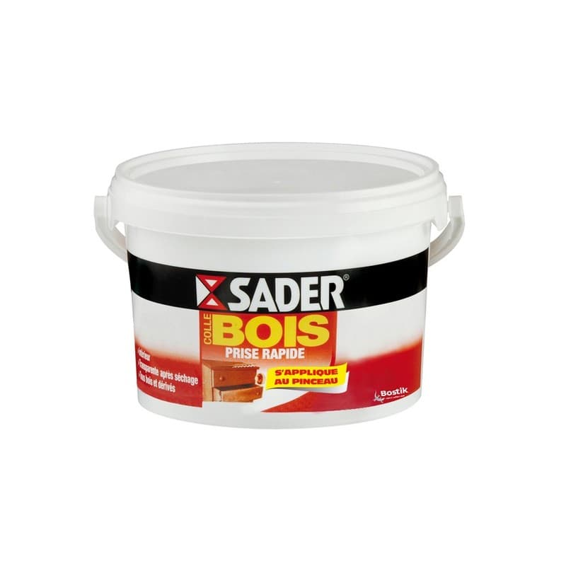 Colle à bois vinylique prise rapide colle bois prise rapide seau plastique 2,5kg de 1 à 5 minutes liquide manuelle a base aqueuse vynilique sans charg