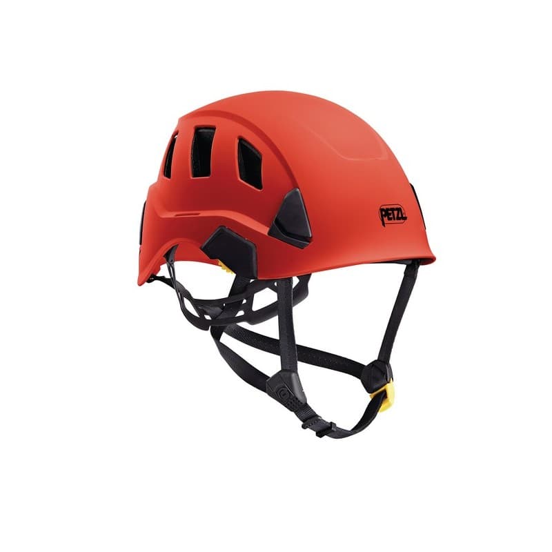 Casque strato® vent rouge oui crémaillère tu 1 pièce(s) abs, polycarbonate, polyéthylène casque standard casque strato® vent - rouge - petzl distribut