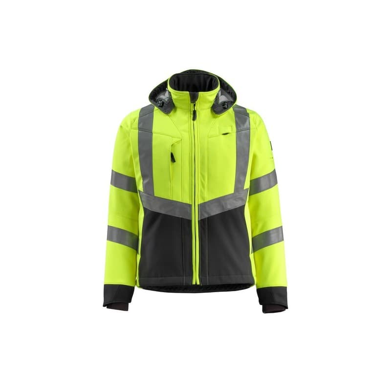 Vestes softshell blackpool veste softshell blackpool jaune/bleu marine tl entre 4 et 6 l softshell 300 - 400 g polyester 1 pièce(s) classe 3 bleu, jau