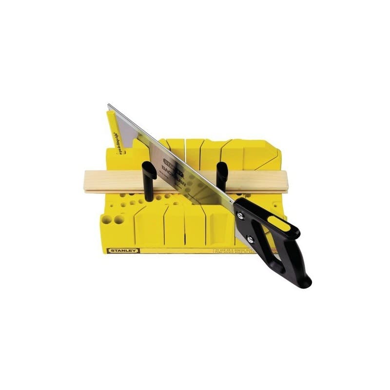 Boîte à coupe plastique et scie à dos boîte à coupe plastique et scie à dos 1 pièce(s) - stanley division construction