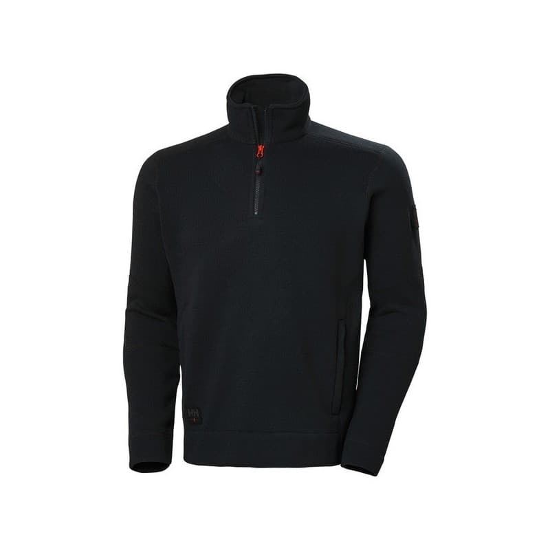 Pull 1/2 zippé kensington s pull noir 300 - 400 g entre 1 et 3 polyester 1 pièce(s) pull 1/2 zippé kensington noir ts - helly hansen