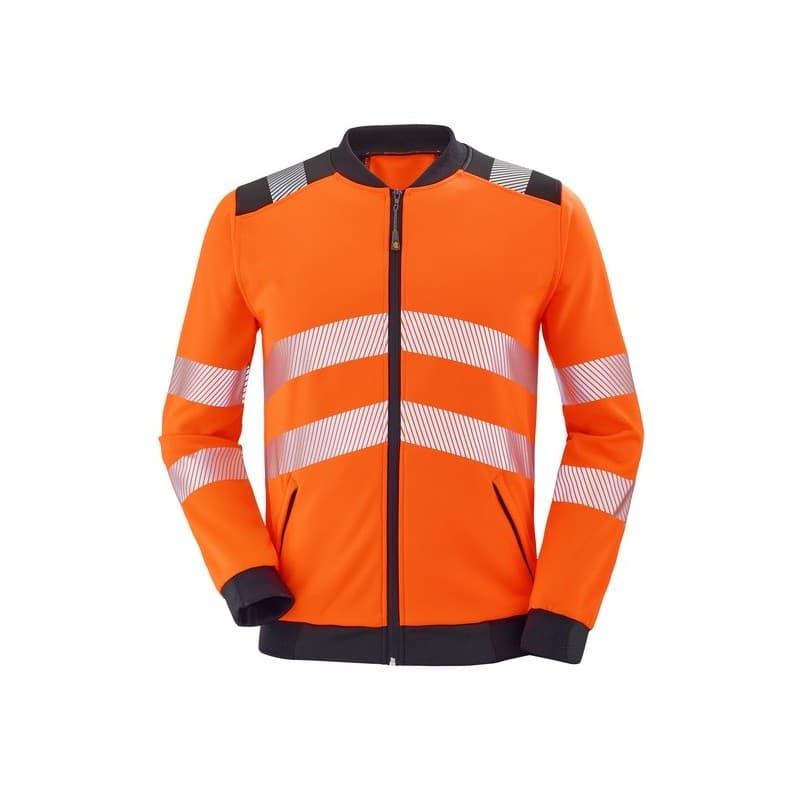 Sweat zippé vallouise 200 - 300 g xl entre 1 et 3 polyester veste orange sweat zippé vallouise hv orange txl 1 pièce(s) classe 2, classe 3 - cepovett