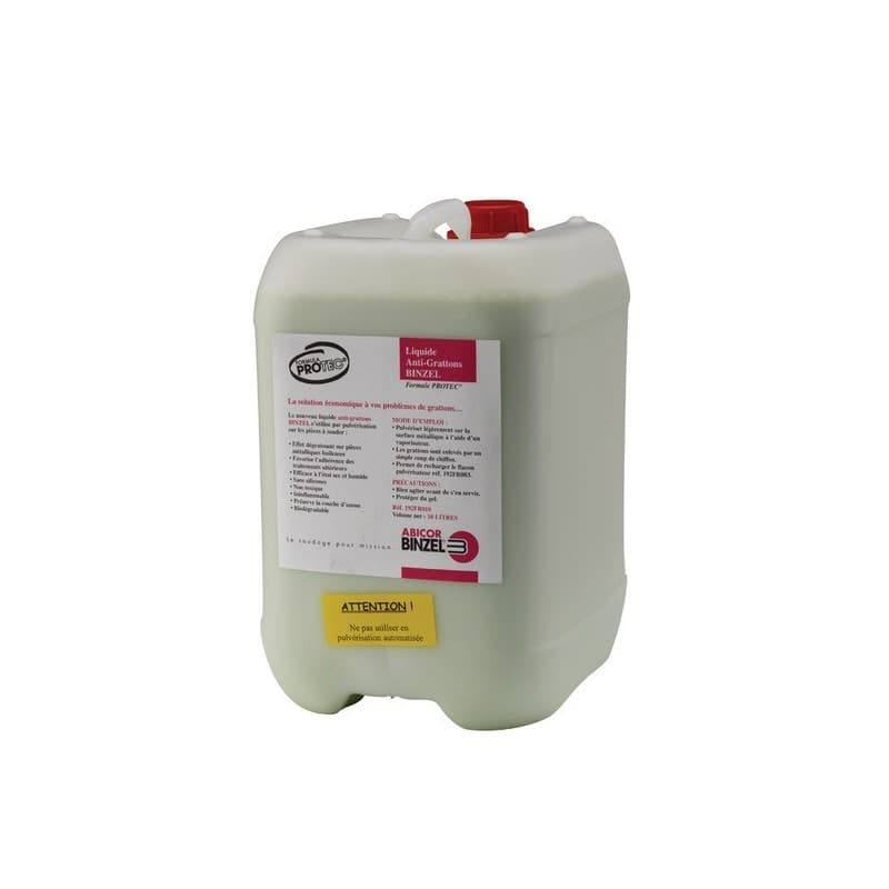 Liquide anti-grattons protec 1 bidon(s) de 10 litre(s) liquide anti-grattons protec - binzel soudage