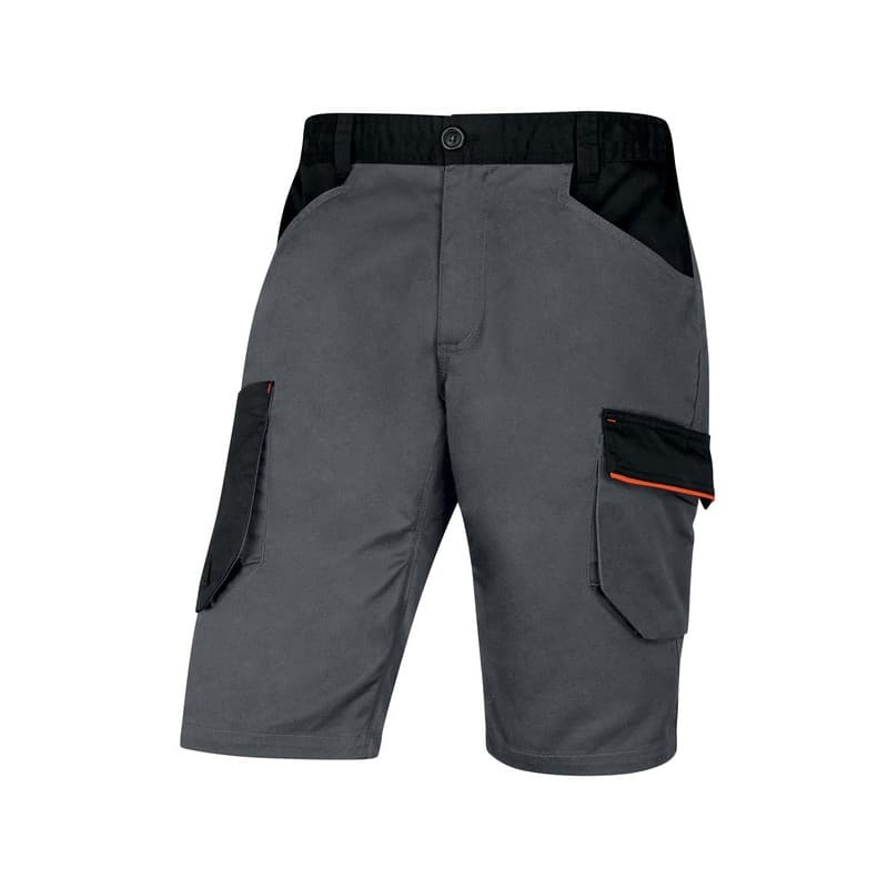 Bermuda mach 2 v3 200 - 300 g 7 et plus coton / polyester bermuda 1 pièce(s) bermuda mach 2 v3 gris/orange t2xl gris, orange - delta plus