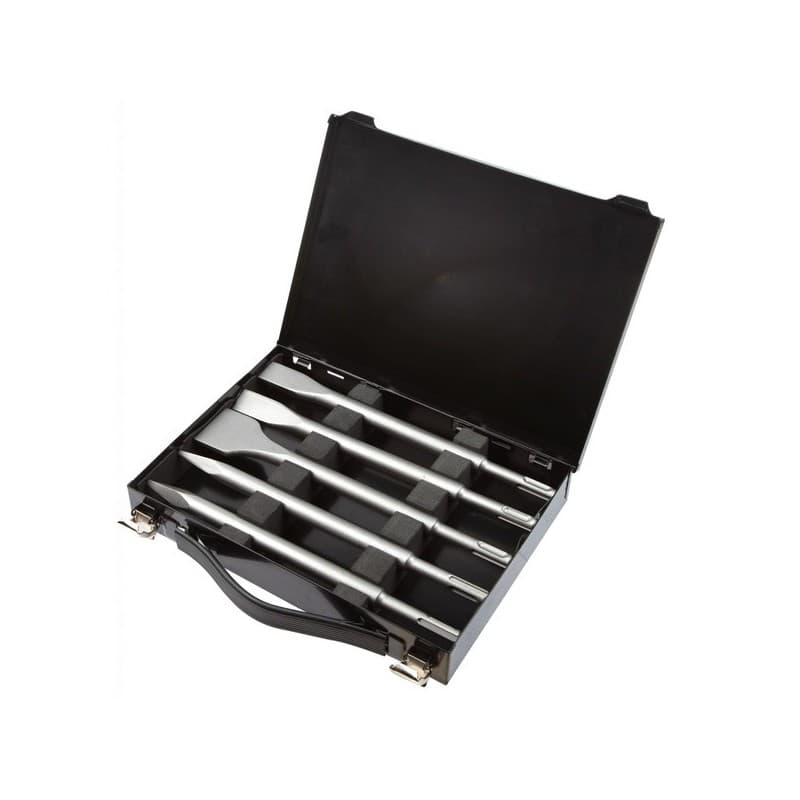 Malette pics et burins sds-plus 5 pièces sds + 1 boîte(s) malette pics et burins sds-plus 5 pièces pointu - diager