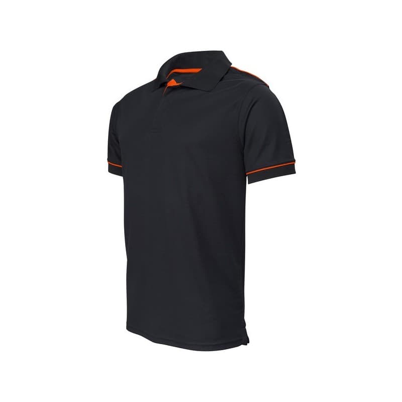 Polo panama bio 100 - 200 g noir coton / polyester polo 0 1 pièce(s) polo panama bio mc noir/rouge ts - concept - tricots