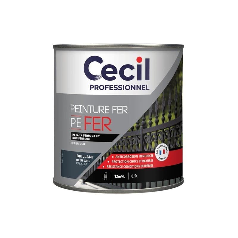 Peinture anticorrosion pefer supports neufs ou sains 12 heure(s) white spirit brosse/rouleau, pistolet sans air 24 heure(s) 12 m²/l murs élémentaire e