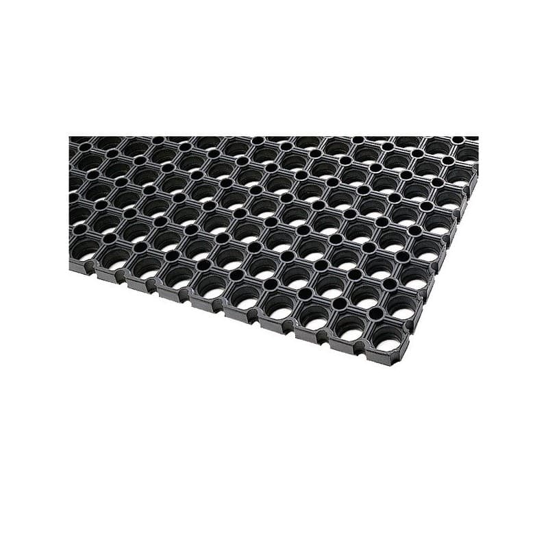 Caillebotis standards caoutchouc caillebotis 800 x 1200 x 17 mm noir 1 pièce(s) caoutchouc non 80 cm 120 cm 17 mm - industrie develop service ids