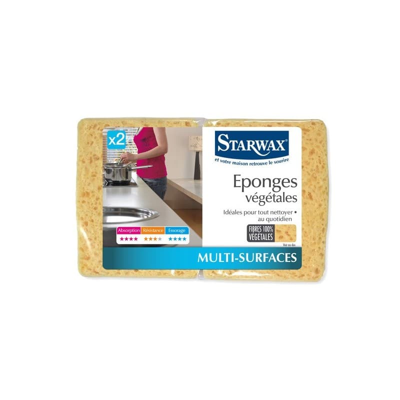 Eponges végétales eponges végétales 1 sachet(s) de 2 pièce(s) - starwax