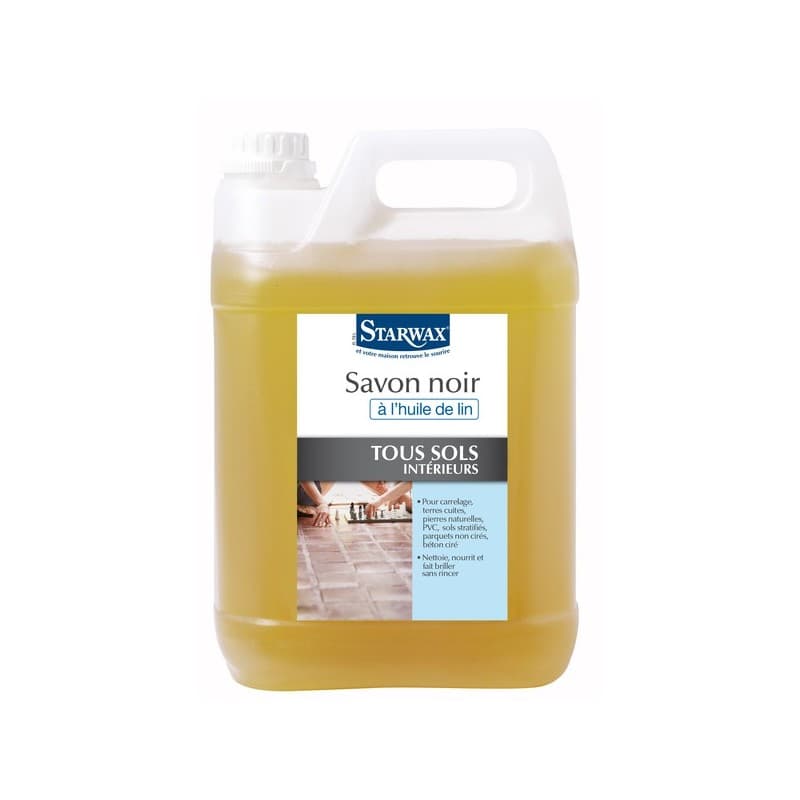 Savons noirs à l'huile de lin savon noir à l'huile de lin 1 bidon(s) de 5 litre(s) 5 litre(s) pvc - starwax