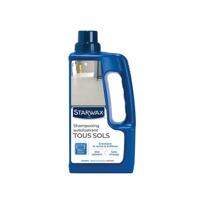 Shampooing sol autolustrant shampooing sol autolustrant 1 bouteille(s) de 1 litre(s) 1 litre(s) pvc - starwax