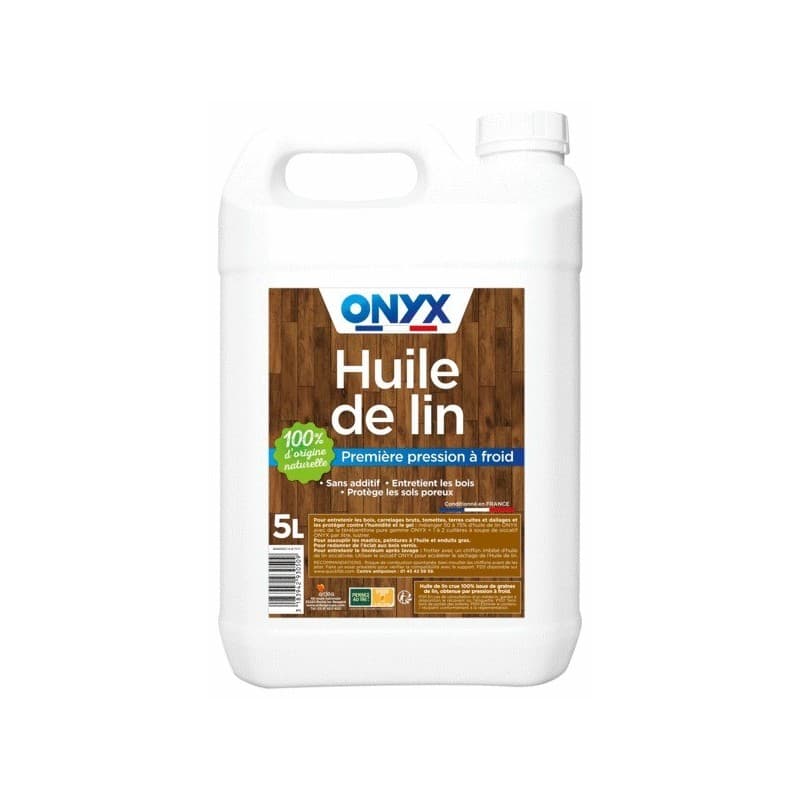 Huile de lin huile de lin 1 bidon(s) de 5 litre(s) 5 litre(s) - onyx