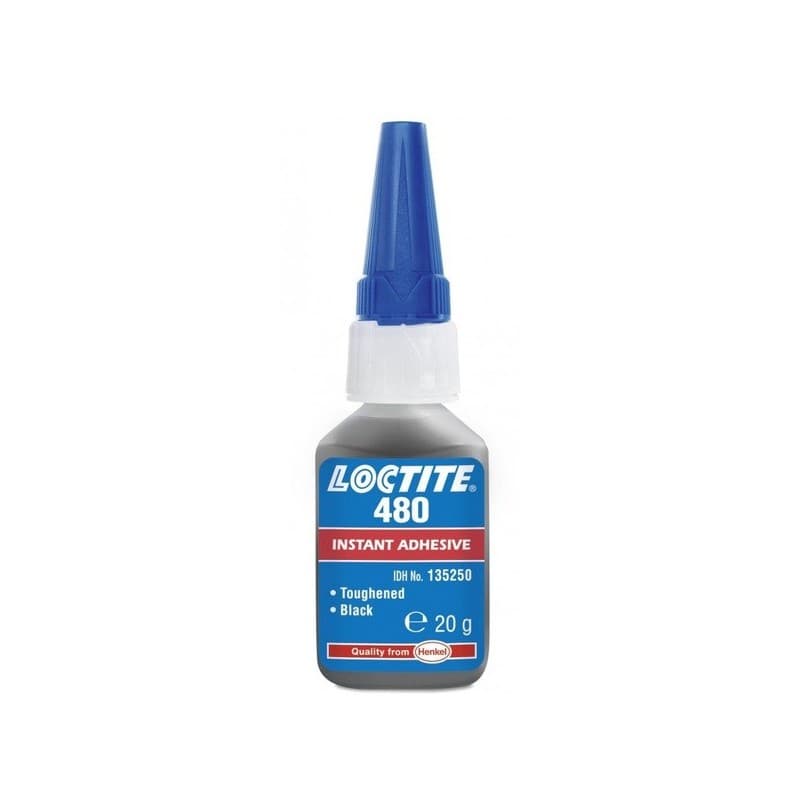 Colle loctite® 480 cyanocrylate liquide manuelle 20 à 60 secondes colle loctite® 480 sans charges caoutchouc, métal, plastique rigide, plastique soupl