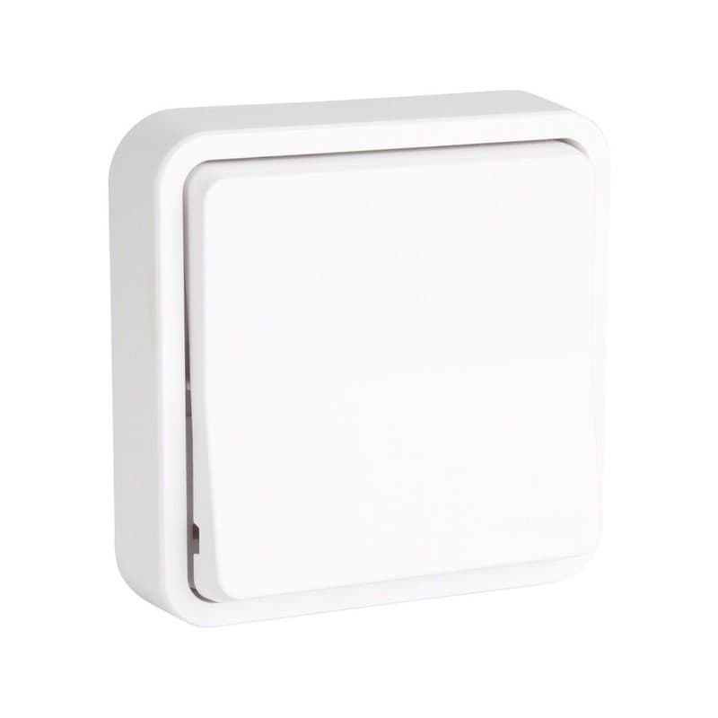 Interrupteur étanche en saillie mureva interrupteur va-et-vient encastré mureva blanc 1 pièce(s) monobloc en saillie va-et-vient - schneider