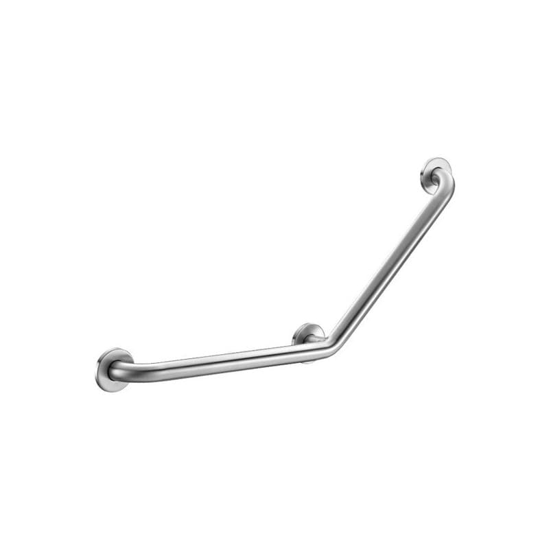 Barre de maintien - gamme inox satiné 1 pièce(s) poignée 135° ø32 l400x400 inox satiné - 3 points de fixation - delabie
