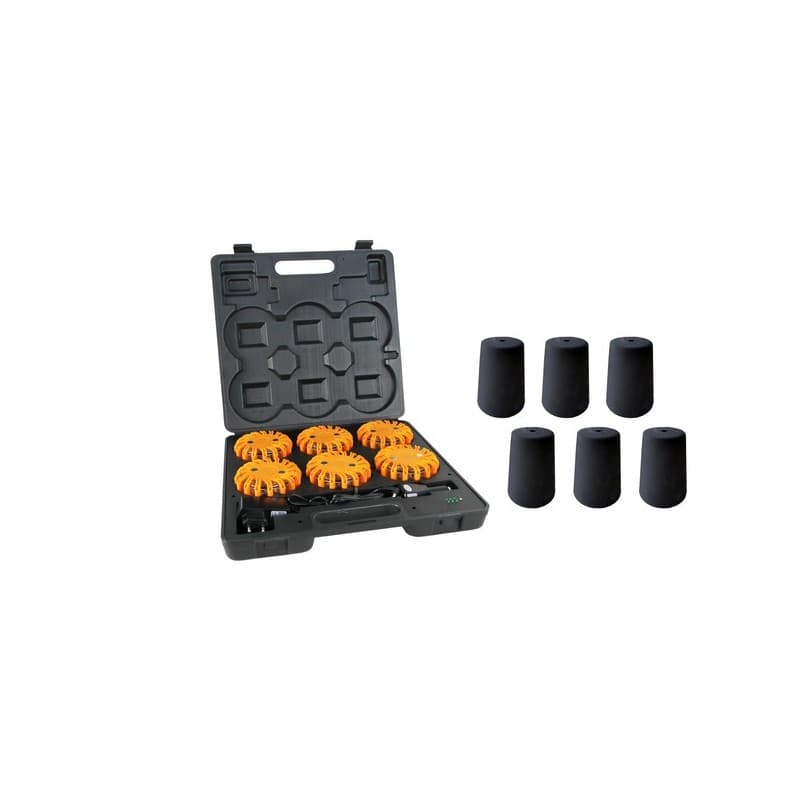 Mallette de 6 lampes led avec adaptateurs pour cônes rc 0 1 coffret(s) de 6 pièce(s) mallette de 6 lampes led avec adaptateurs pour cônes rc 0 - viso