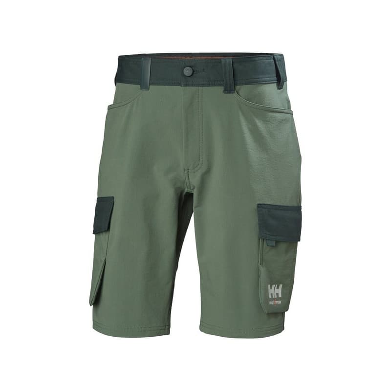 Short oxford 4x 38 vert 200 - 300 g entre 4 et 6 bermuda 1 pièce(s) coton / polyester, polyamide / élasthanne short oxford 4x vert t38 - helly hansen