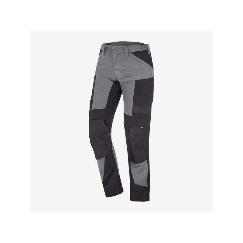 Pantalon stretch leo 38 300 - 400 g 7 et plus pantalon 1 pièce(s) pantalon leo élastique gris/noir t38 polyamide, polyuréthane, polyester / coton, cor