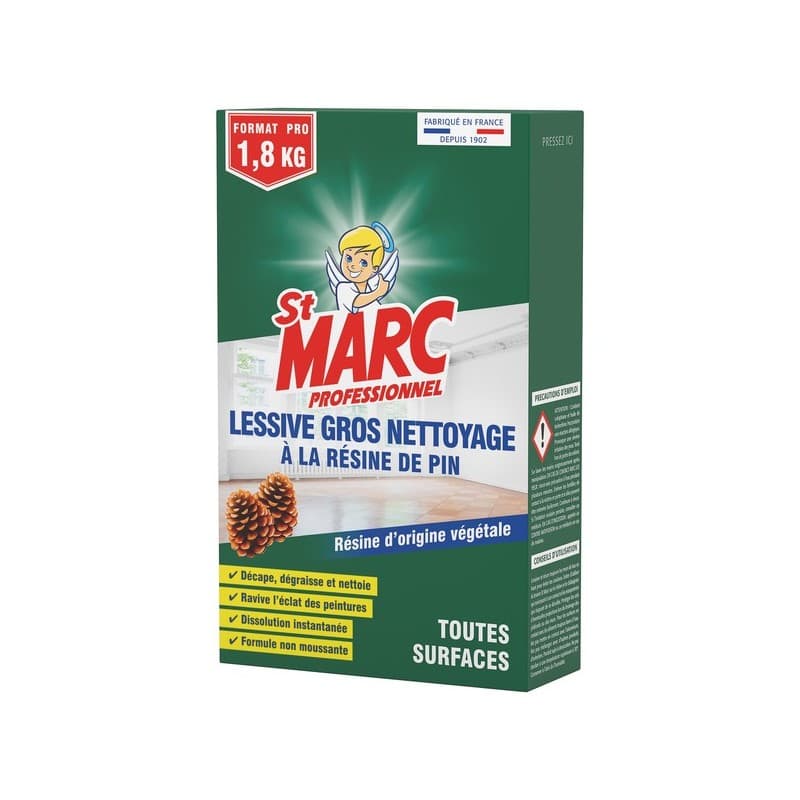 Lessive st marc résine de pin lessive st marc résine de pin 1 boîte(s) de 1.8 kilogramme(s) boîte lessive - st marc professionnel